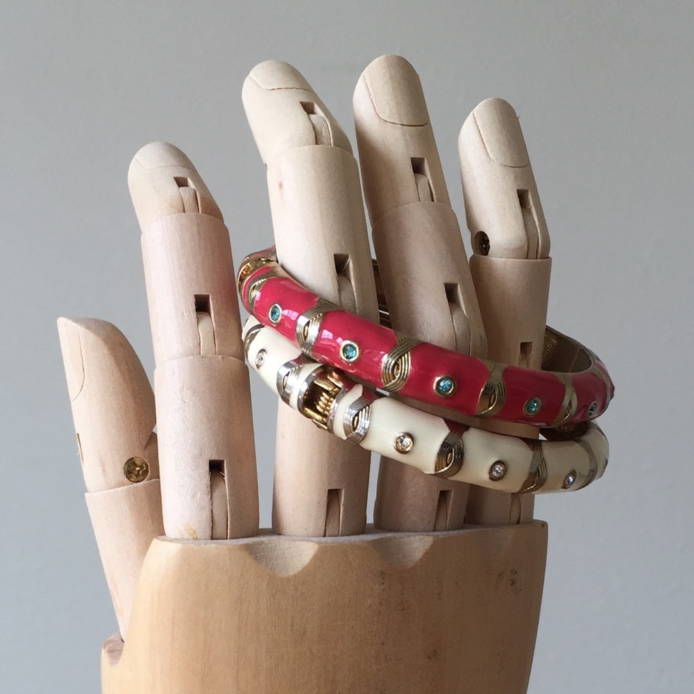 Preppy Hinged Bangle Braclets